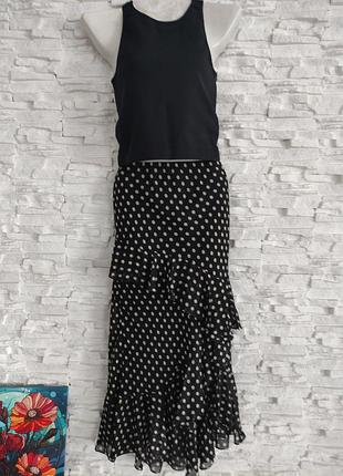 Юбочка миди в горох