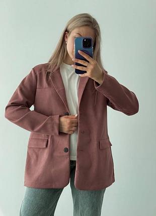 Замшевый пиджак жакет на пуговицах