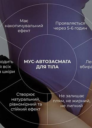 Мусс-автозагар для тела + рукавица-аппликатор для автозагара2 фото