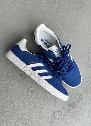Женские кроссовки adidas gazelle blue скидка sale / smb ✔️