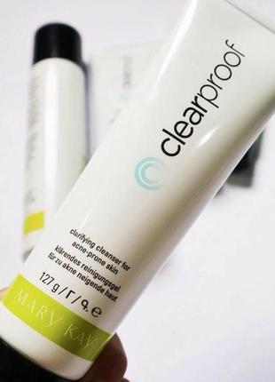 Очищаючий засіб для проблемної шкіри clear proof від mary kay