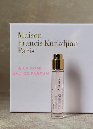 Maison francis kurkdjian paris - à la rose, eau de parfum (парфумована вода), рефіл, 11 ml