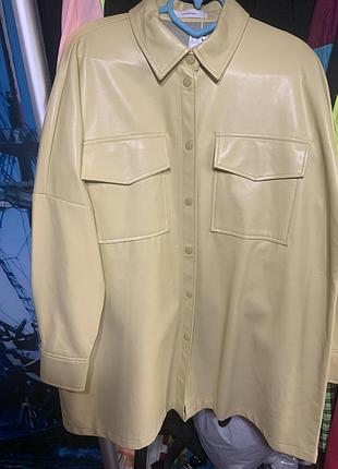 Кожзам рубашка reserved