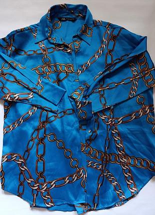 Рубашка zara s оверсайз