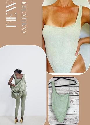 Стильне тренд боді zara одне плече limitless contour collection