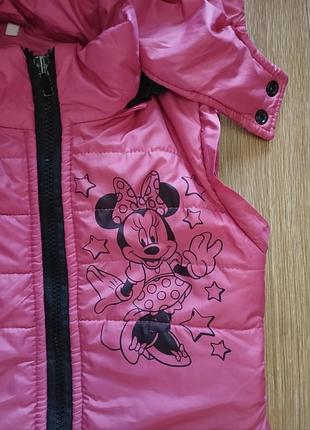 Курточка безрукавка disney для девочки 3