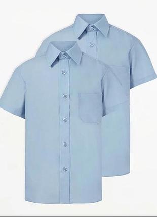 George.англия набор из 2 голубых школьных рубашек