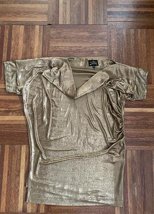 Нова дизайнерська золота сукня vivienne westwood anglomania gold mini dress xl  42/48 італія 🇮🇹
