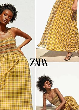 Розкішний максі сарафан сукня на бретелях zara
