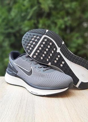 Мужские кроссовки nike zoom серо-черные