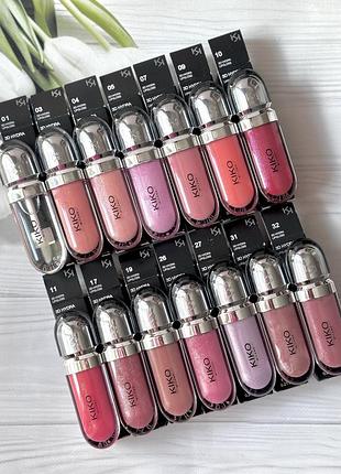 Блиск для губ кіко мілано! блиск kiko milano, 3d hydra lipgloss kiko