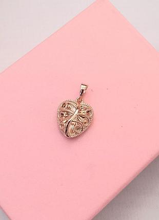 Подвеска сердце медицинское золото