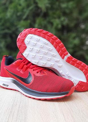 Мужские кроссовки nike zoom красные с черным