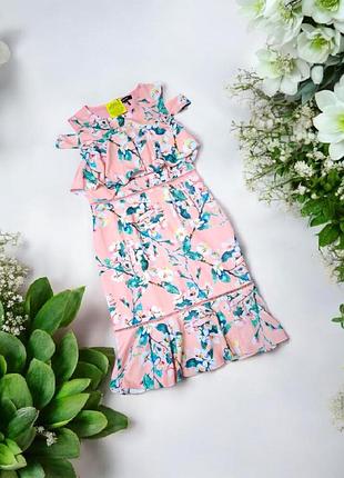 Красивое платье lookagain принт цветы этикетка