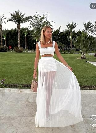 Комплект від ivina_boutique (топ+шорти+спідниця).дуже стильний, ідеальний стан.