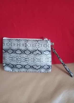 Косметичка кожзам под змеиную кожу