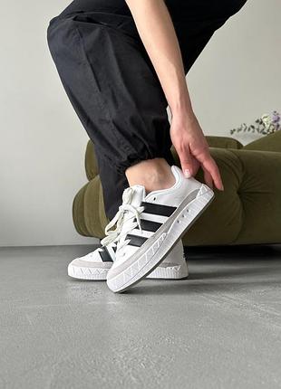 Женские кроссовки adidas adimatic white/black/grey скидка sale / smb ✔️