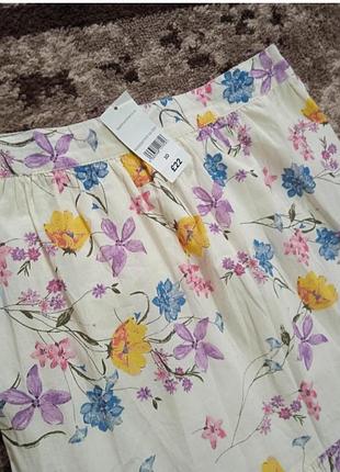 Шикарная юбка в цветочный принт