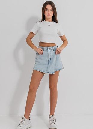 Спідниця-шорти. стильна спідниця-шорти зі щільного деніму. 100%котон