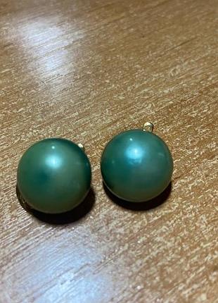 Винтажные серьги клипсы 80-х