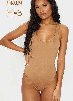 Вискозный новый базовый боди prettylittlething большого размера