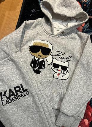 Утеплений костюм в стилі karl lagerfeld на зріст 104
