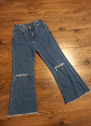 Широкі джинси для дівчинки 152 см