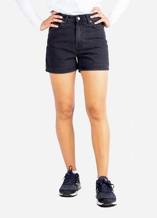 Жіночі чорні джинсові шорти tally wejil висока посадка