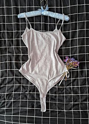 Базовый серый боди