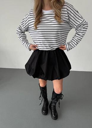 Котоновая юбка баллон