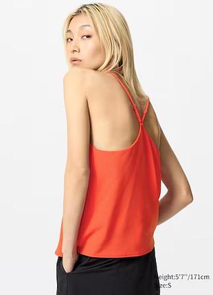 Uniqlo майка креповая из бра