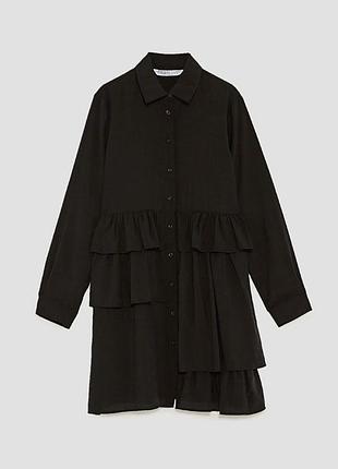 Легка коротка сукня плаття  сорочка ліоцелл zara