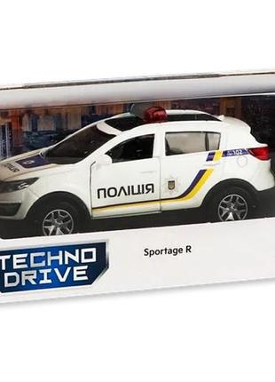 Поліцейська машинка машина techno drive kia sportage поліція