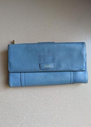 Портмоне гаманець fossil з натуральної шкіри оригінал жіночий італія