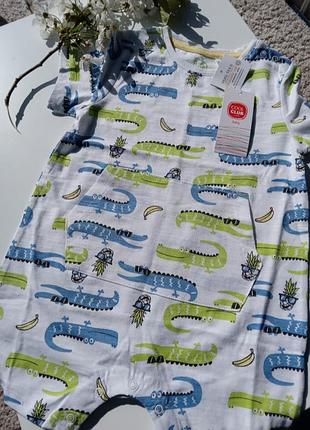 Песочник на мальчика cool club 92 см
белый с крокодилами хлопковый