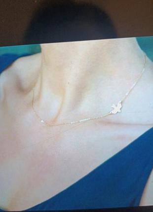 Кольє намисто цепочка ластівка ланцюжок
