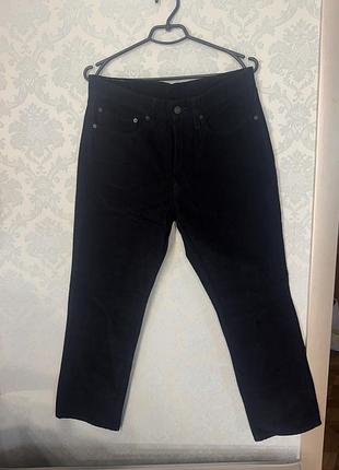 Чорні вельветові штани levi’s