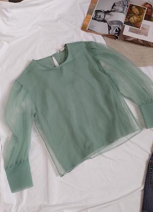 Фісташкова блуза h&amp;m 38 m розмір