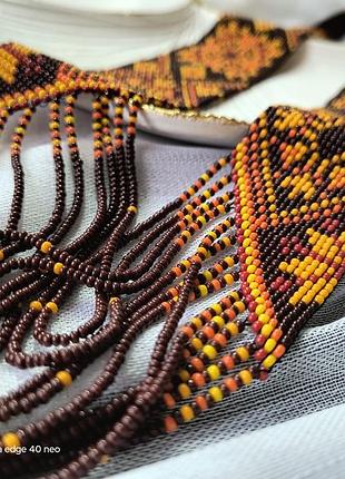 Гердан. ожерелье в ярких цветах