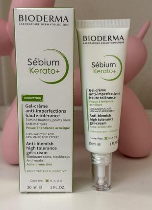Крем-гель для проблемної шкіри bioderma sebium kerato+ gel-cream