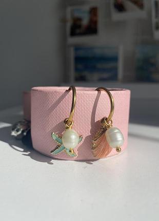 Сережки з перлинами