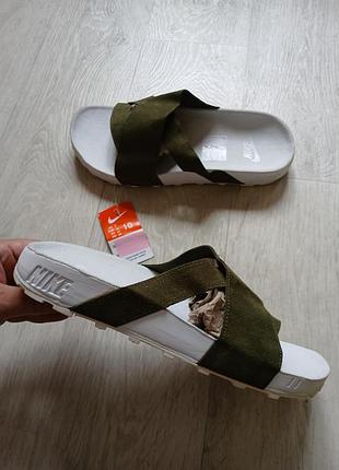 Сандали шльопанки nike taupo slide slip on оригинал.