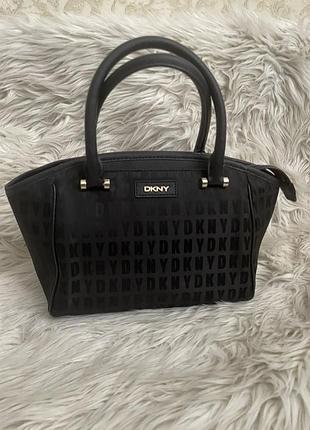 Сумка dkny оригинал ,кожа+конва