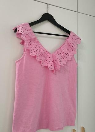 Рожева майка-блуза,прошва