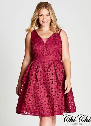 Вечернее коктейльное выпускное платье chi london