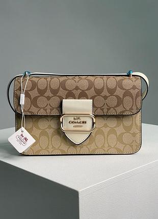 Сумка преміум coach large morgan square crossbody bag