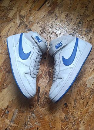 Демісезонні шкіряні високі оригінальні кросівки nike court bugh mid 2 cd7782-113