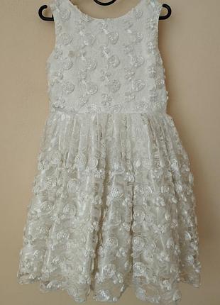 Платье для девочек на возраст 5-6-7 лет