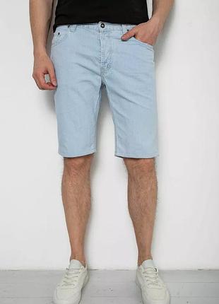 Шорти чоловічі джинсові, колір світло-блакитний, 238r20252 фото