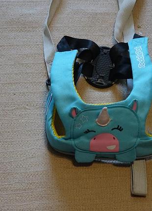 Детские вожжи trunki toddle pak бирюзового цвета " единорожек"